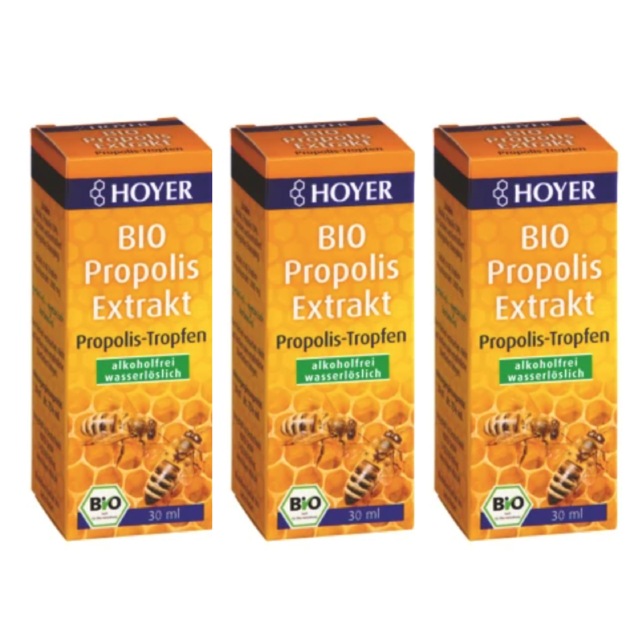 [해외] 호이어 HOYER 유기농 프로폴리스 추출물 30ml x 3 독일 내수용