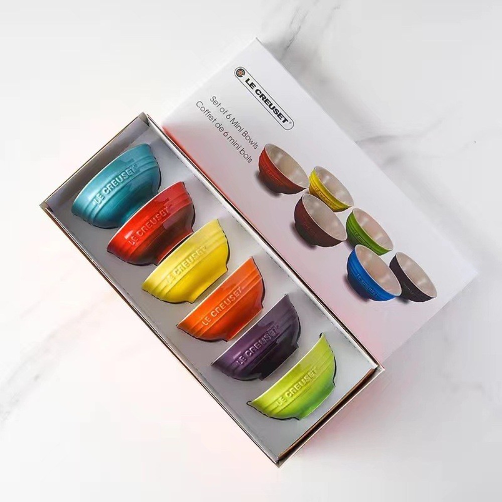 Le creuset 르크루제 레인보우 12 15 20cm 그릇 세트 집들이선물 오픈선물