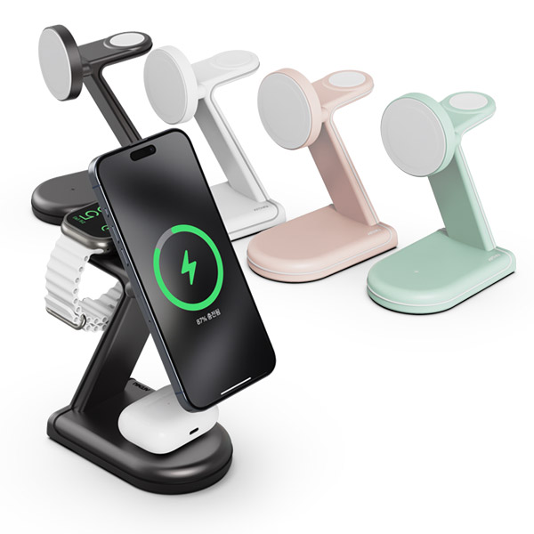 아트뮤 3in1 애플 MFM 맥세이프 고속 무선 충전기 MC610