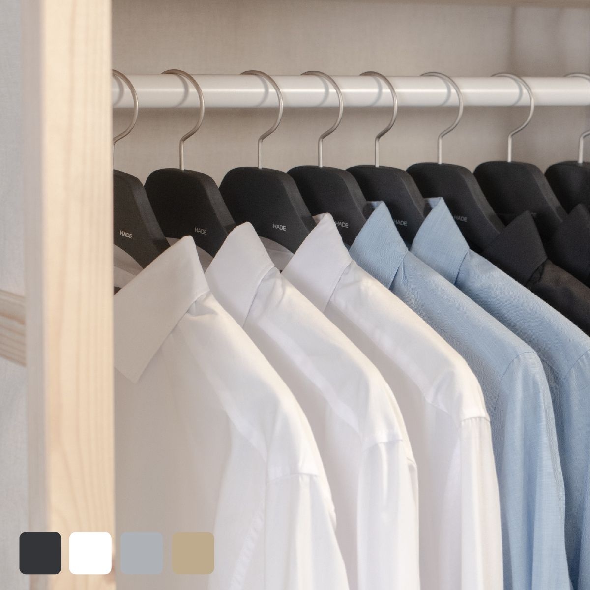 [오늘출발] 헤이드 [헤이드] 남성 옷걸이 모음 (5p) / 남자 논슬립 정장 니트 가디건 맨투맨 옷가게 코트 셔츠 티