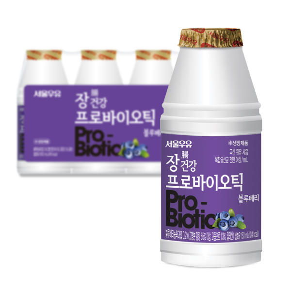 서울우유 장건강 프로바이오틱 블루베리 150ml 8개