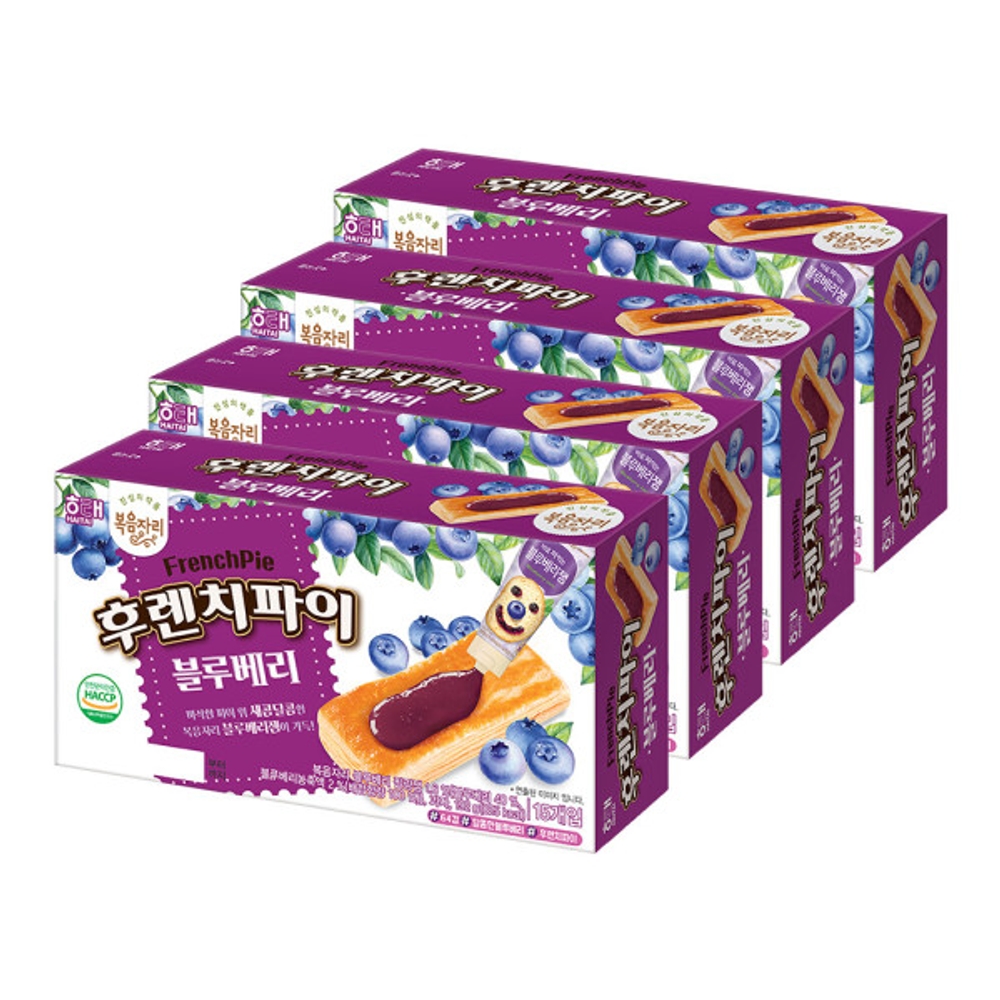 그레이트바스켓협력사 후렌치파이 192g  블루베리  4개