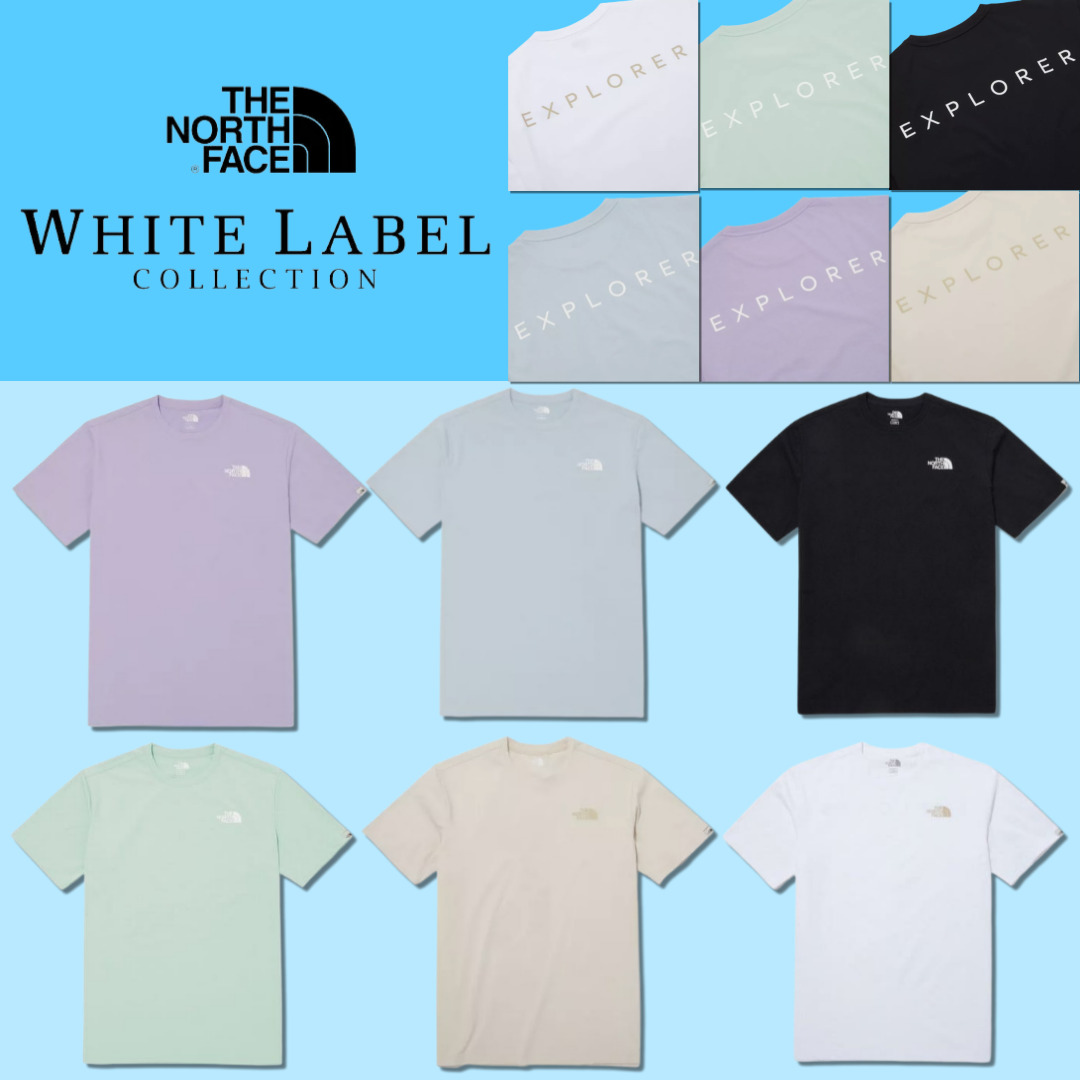 국내매장 정품 노스페이스 화이트라벨 반팔티 남여공용 라운드반팔티셔츠 심플 데일리 NT7UP08
