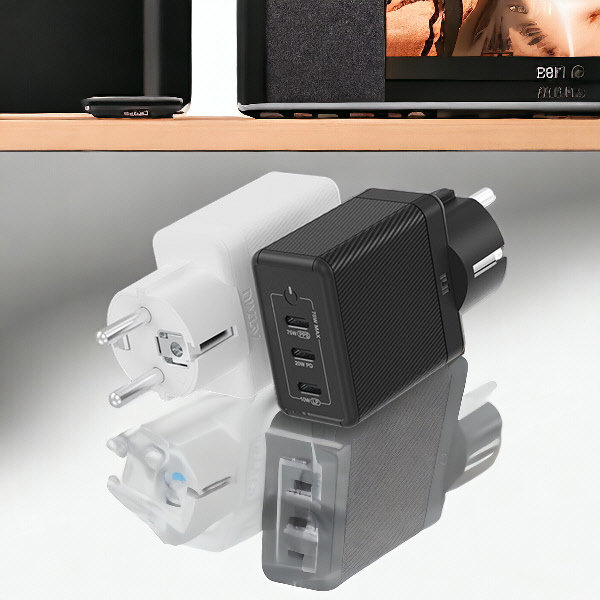 생활 필수품 GaN 기술의 USB PD 75W 초고속 멀티 충전기