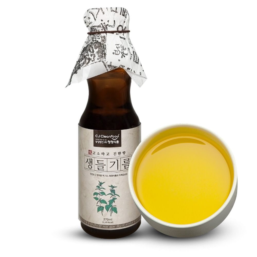 냉압착 생들기름 저온압착 볶지않은 들깨 기름 270ml