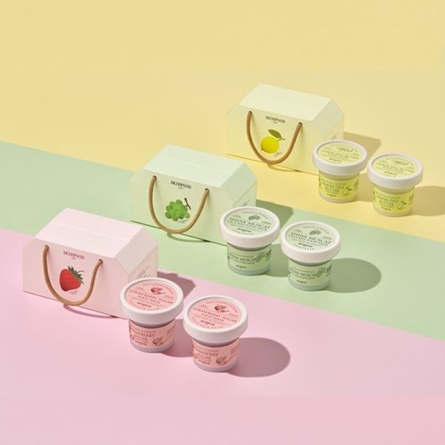푸드마스크 듀오 (딸기슈가/샤인머스캣/레몬딜버터)
