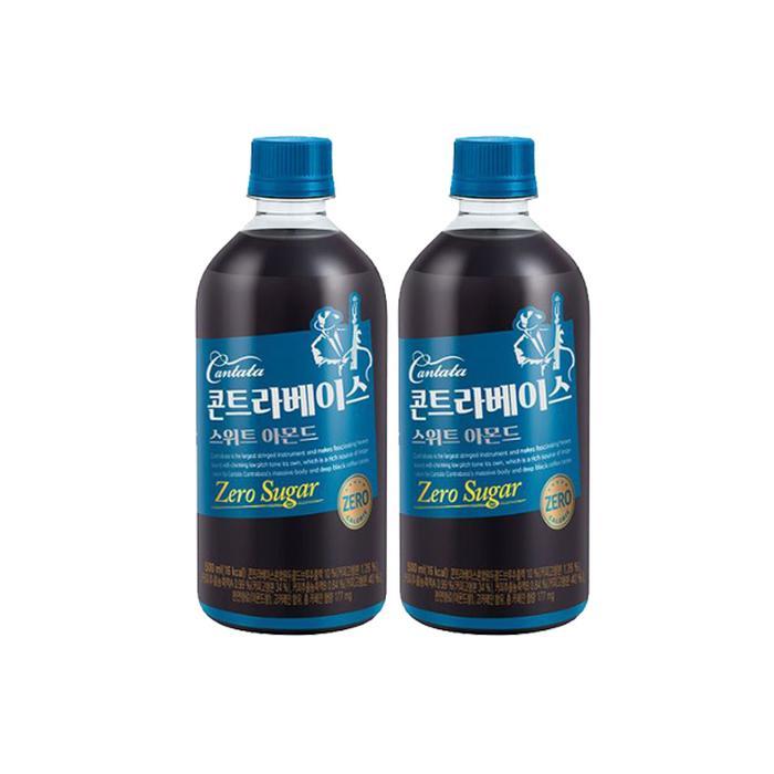 롯데칠성 무료배송 칸타타콘트라베이스 스위트아몬드500ml 12개