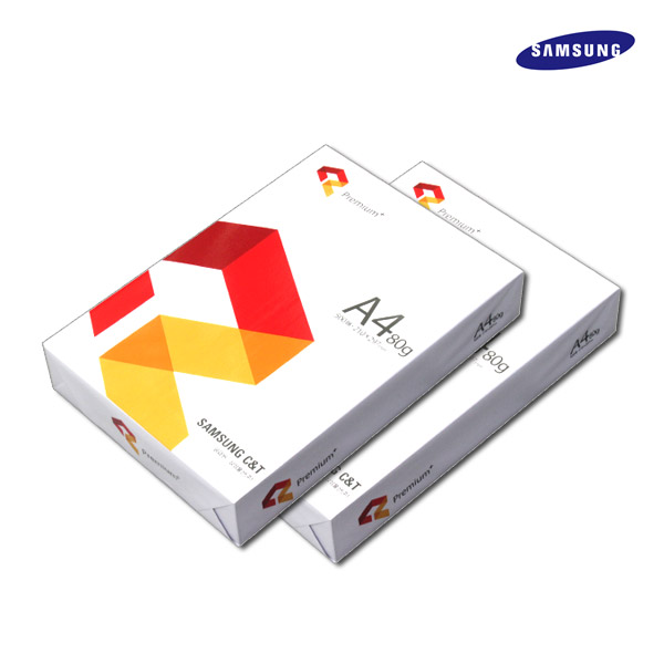 삼성물산 삼성 프리미엄 복사용지 A4용지 80g 2권(1000매)