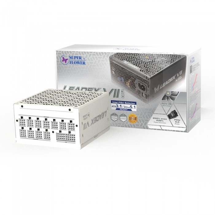 [오늘출발] 슈퍼플라워 SuperFlower SF-1200F14XP LEADEX VII PRO PLATINUM WHITE ATX3.1 파워 (PCIE5)