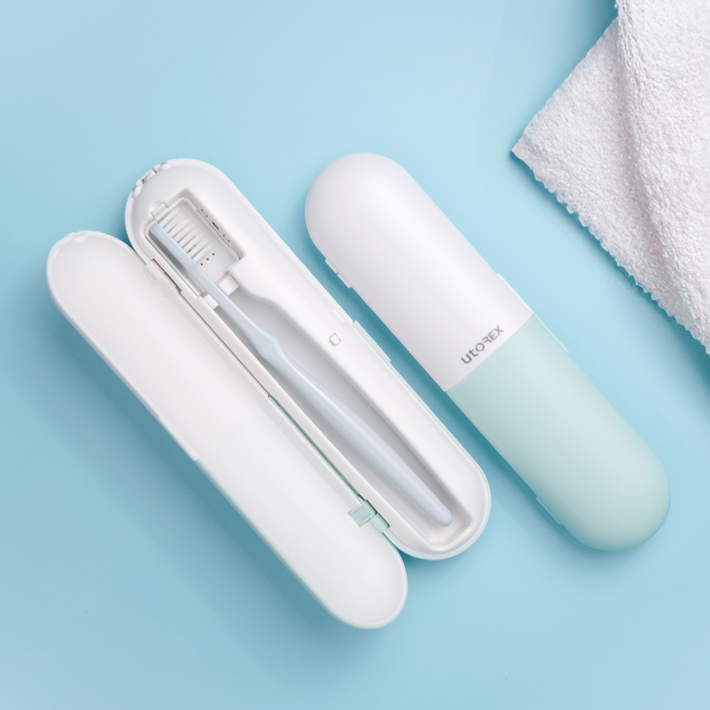 유토렉스 [롯데온특가] 유토렉스 휴대용 론드 UV-C 간편 세척 칫솔살균기 왕모 USB 충전 UTC-3100