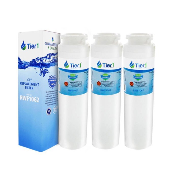 [해외] 타이어1 GE MSWF 스마트워터 일부모델 워터필터 3팩 / Tier1, Refrigerator Water Filter for GE MSWF