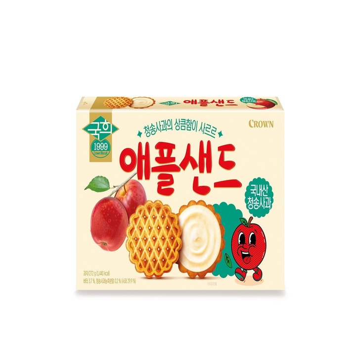 크라운]크라운 와플샌드 (261G) : 롯데마트