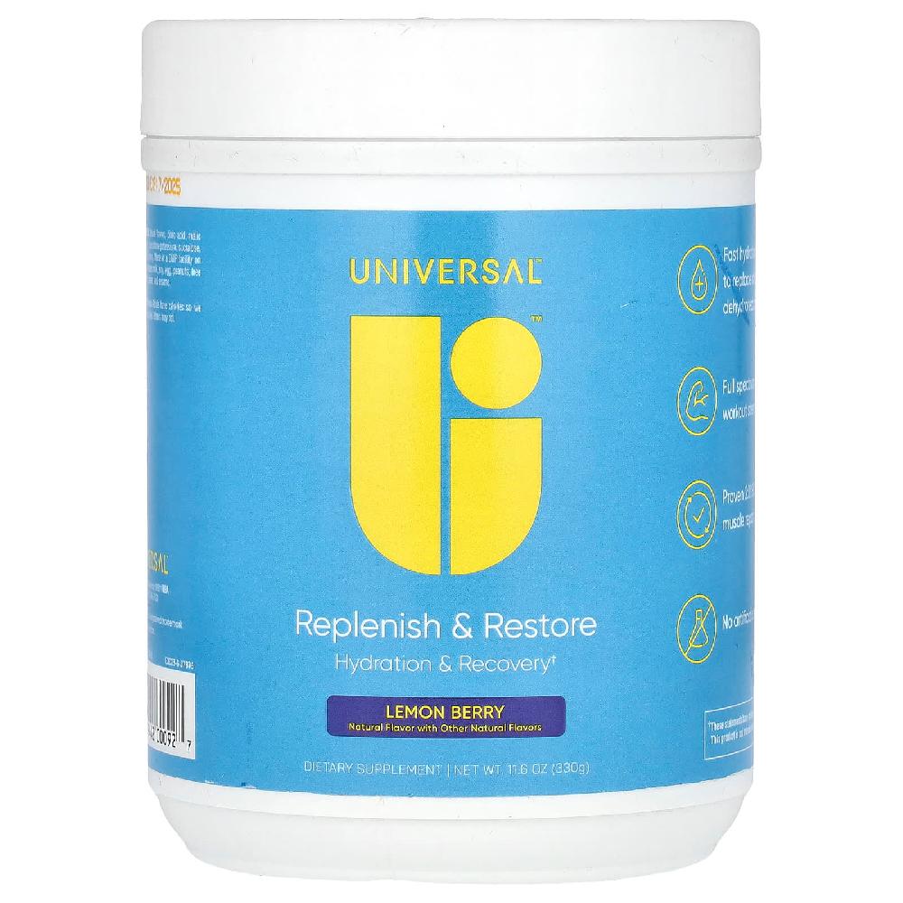 유니버셜 뉴트리션 리플레니시 & 리스토어 레몬 베리 330g(11.6oz)