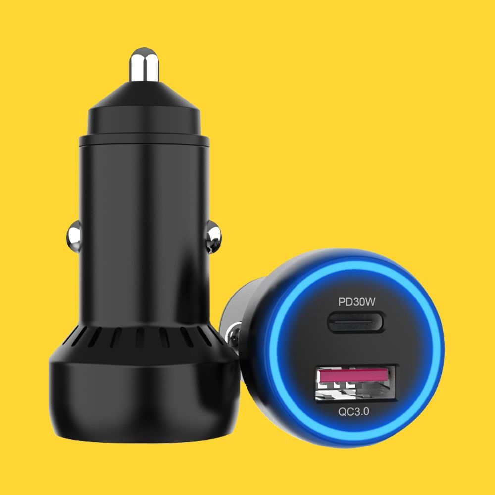 감비앤코 48W 2포트 PPS PD C 타입 퀄컴3.0 USB-A 차량용 핸드폰 노트북 초고속 충전기 시거잭