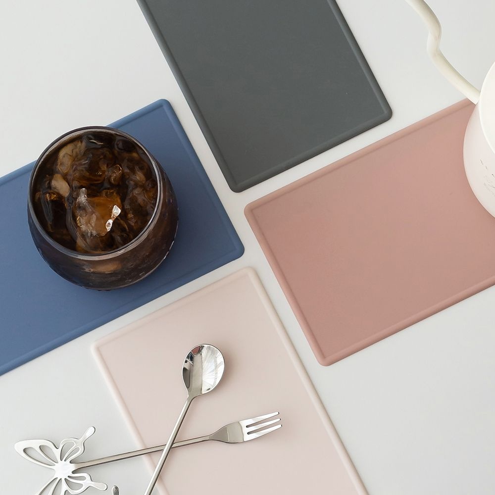 [지성아이엔씨][오늘출발] 플라이토 국산 플라이토 실리콘 롱스퀘어 다용도 테이블매트 26cm