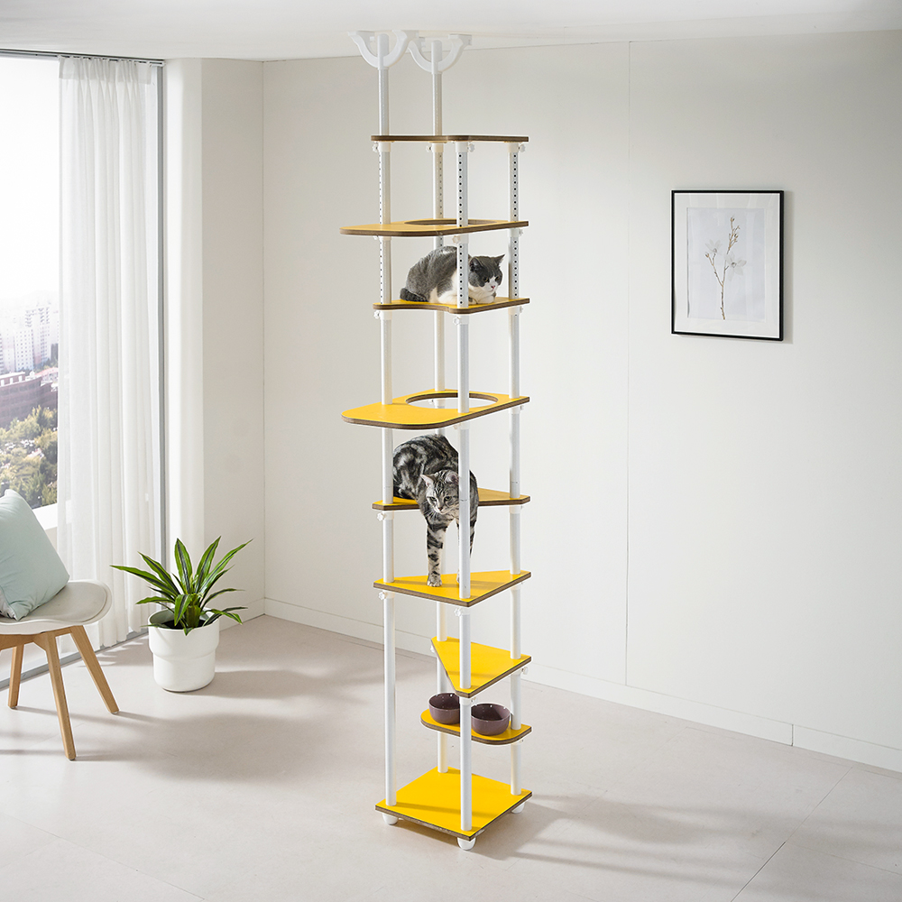 오르 ORC-406 튼튼한 DIY 원목 캣폴 캣스텝 계단 고양이 미니 캣타워