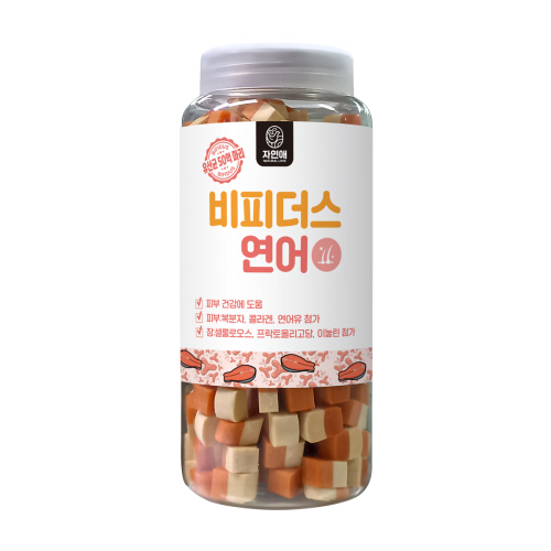 [비밀특가][L포인트] 자연애 가수분해 강아지 간식 피부&장 연어 500g