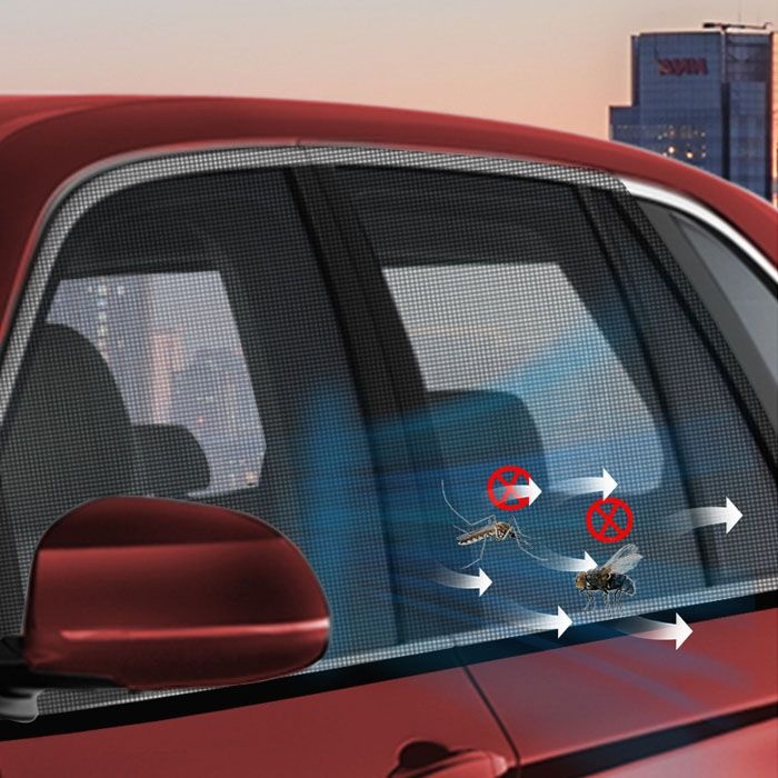 쿨링 모기장 차량용 2P 창문가리개 쉴드 선바이저 썬루프 승용차 운전석 조주석 도어 선쉐이드 커버