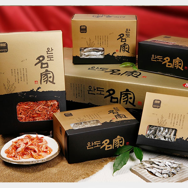 [롯데백화점]  완도명가 웰빙세트4호(건새우,자멸치,소멸치,중멸치,다시멸치 각500g)