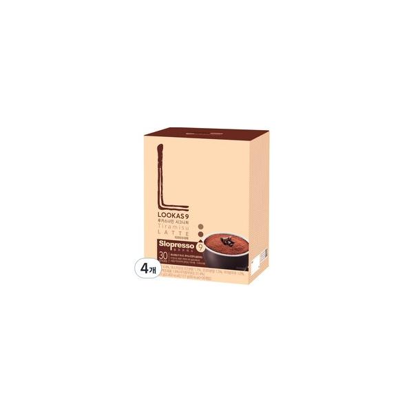 루카스나인 슬로프레소 시그니처 티라미수라떼, 17.7g, 30개입, 4개 one option