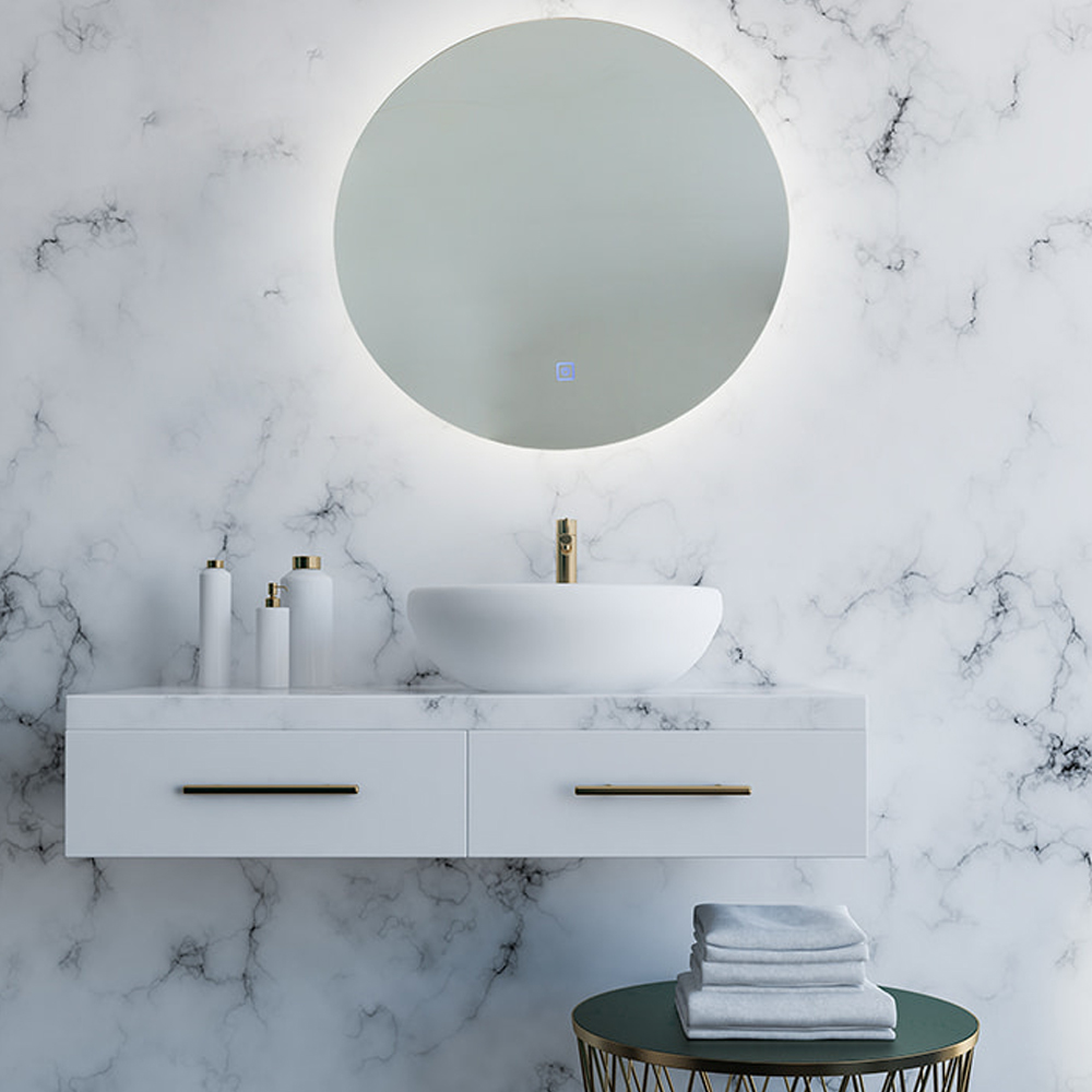 다올라이팅 LED 미러링 디밍 거울 벽등 원형 800파이 우아한 빛을 내는 품격있는 거울조명