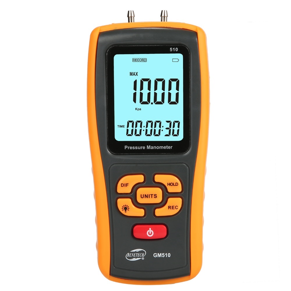 SOJ_ 디지털압력계 B-GM510 ±10kPa 차압계 마노메타 산업현장 건설현장 제조공장 품질관리실