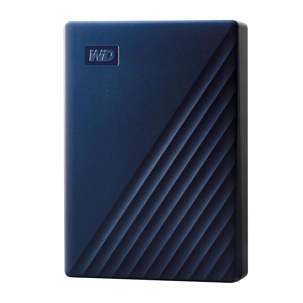 [해외] WD 6TB My Passport for Mac, Navy,Portable External Hard Drive with Backup Software and Password Protection, USB 3.1/USB 3.0 Compatible - WDBK6C0060BBL