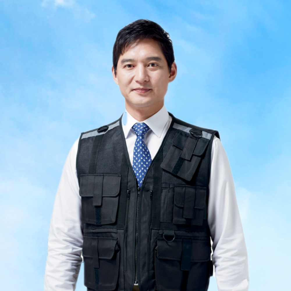 경신 안전조끼 배달 작업용 공구 경호 조끼 경신코리아 KSK 777 자수무료