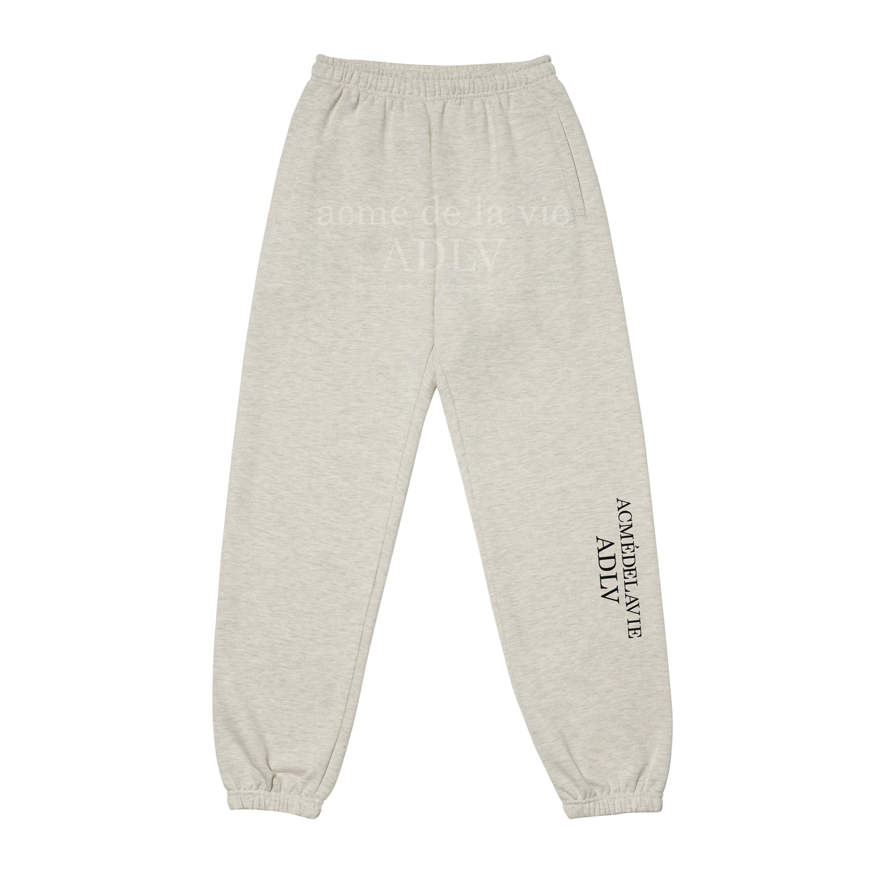 [롯데백화점] 아크메드라비 [ADLV]남여공용 ESSENTIAL LOGO PANTS OATMEAL 에센셜팬츠 LE1213940023