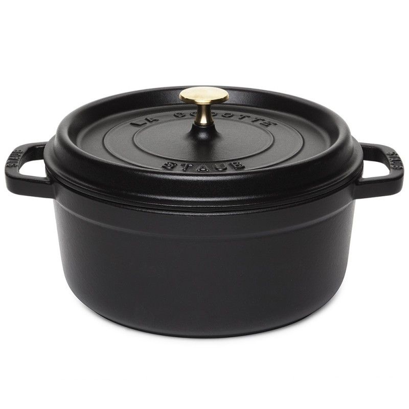 스타우브 원형 주물냄비 꼬꼬떼 24cm 3.8L 블랙 1102425