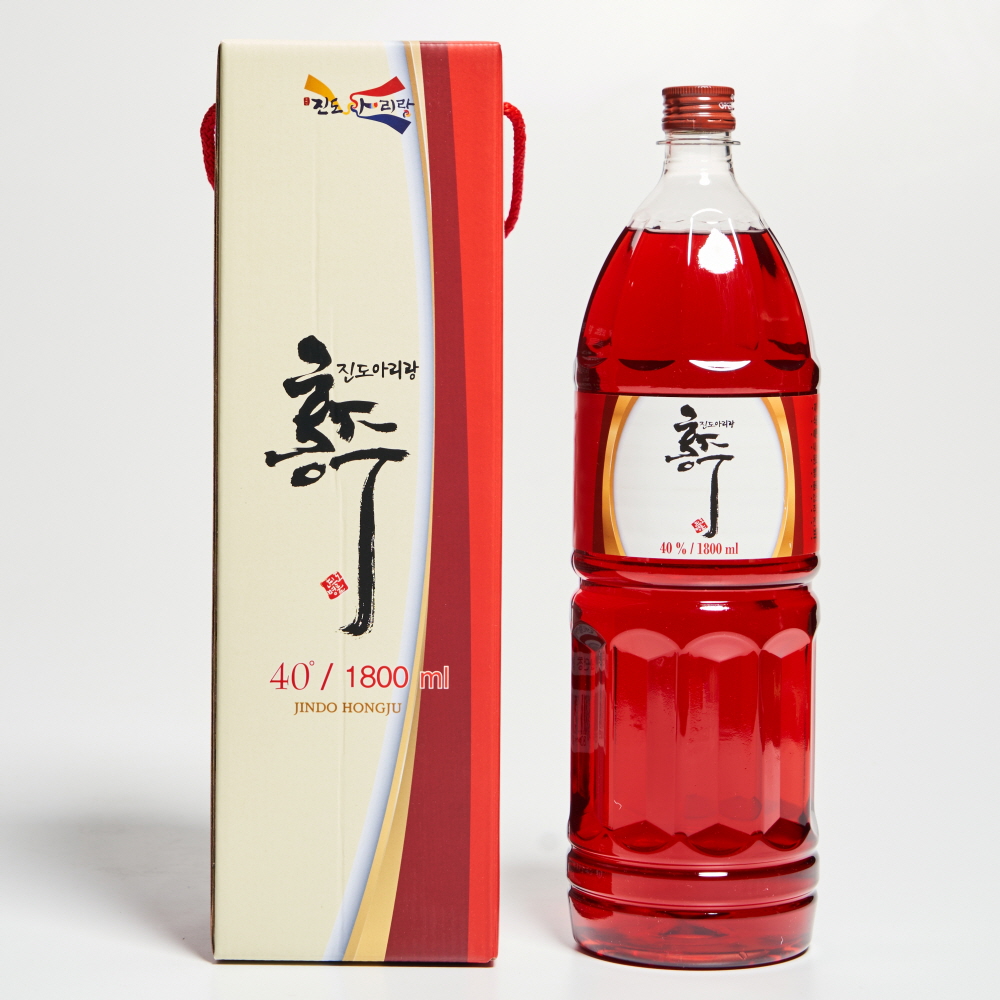 [오늘출발] 진도홍주 아리랑 40도 1.8L 지초주 대용량 (케이스 포함)