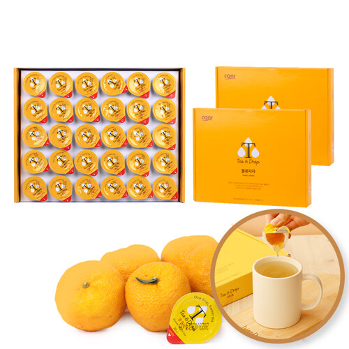 코엔에프(유) 식품도감 [AKmall]코엔에프 티앤드롭 고흥 꿀 유자차 30ml 90개 유자차선물세트 액상 음료 샐러드 드레