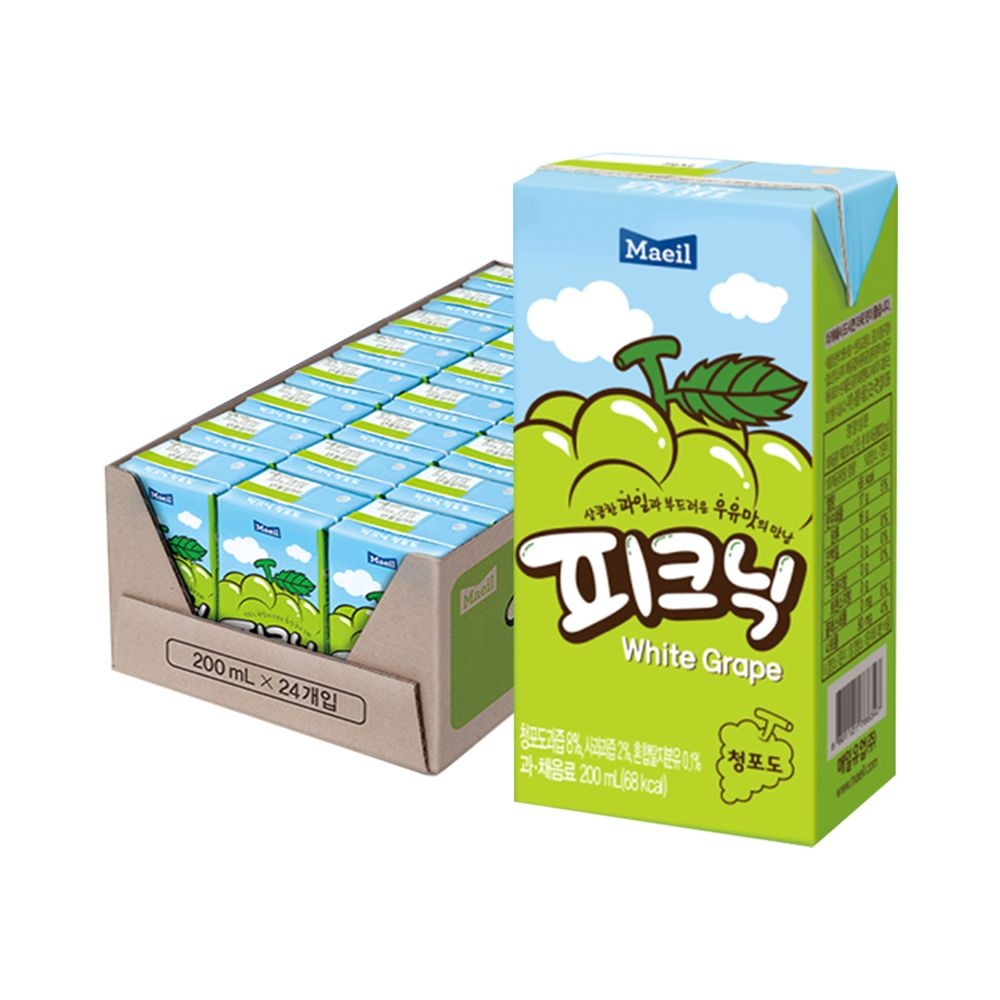 매일 피크닉 제로 청포도 200ml 24팩
