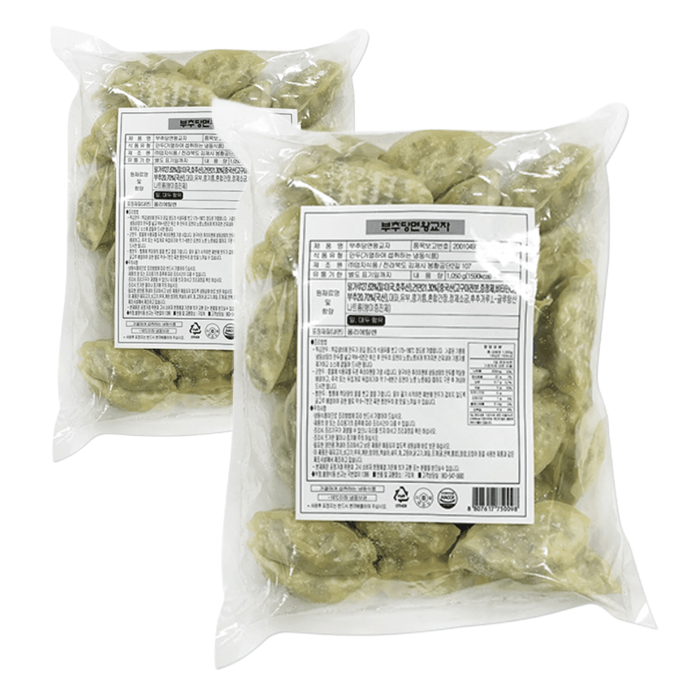엄지 부추당면왕교자 1.05kg 2개 비건식 이마트24