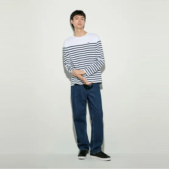 [정상가: 108,000]레귤러 스트라이프 티셔츠 T32E6TTO23TMT2C1G