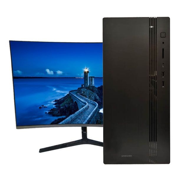 [온누리상품 상생페이백] 삼성전자 데스크탑 Tower DM500TGA-U1x + 27형(C27R502) 커브드모니터