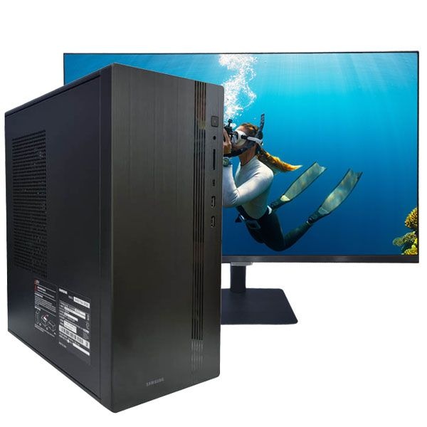 상품상세참조 삼성전자 데스크탑 Tower DM500TGA-U3x + 27형(S27CM500) 스마트모니터 블랙색상