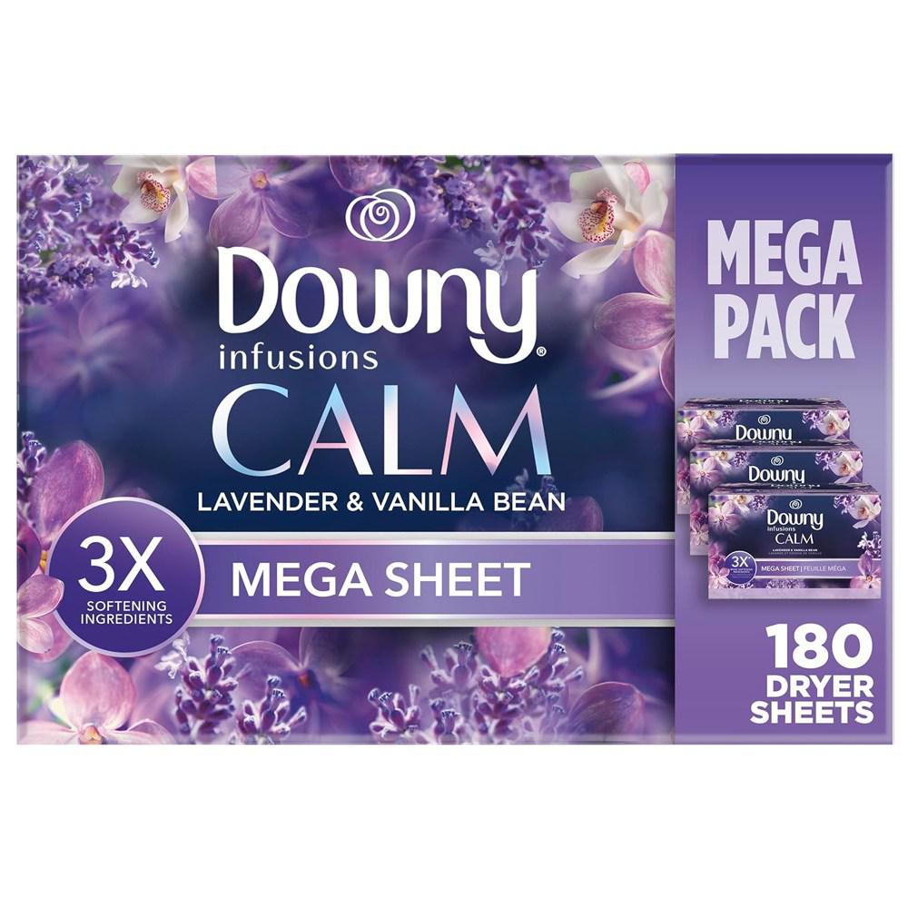다우니 인퓨전 건조기용 드라이시트 라벤더 180매 시트 섬유유연제 Downy Infusions