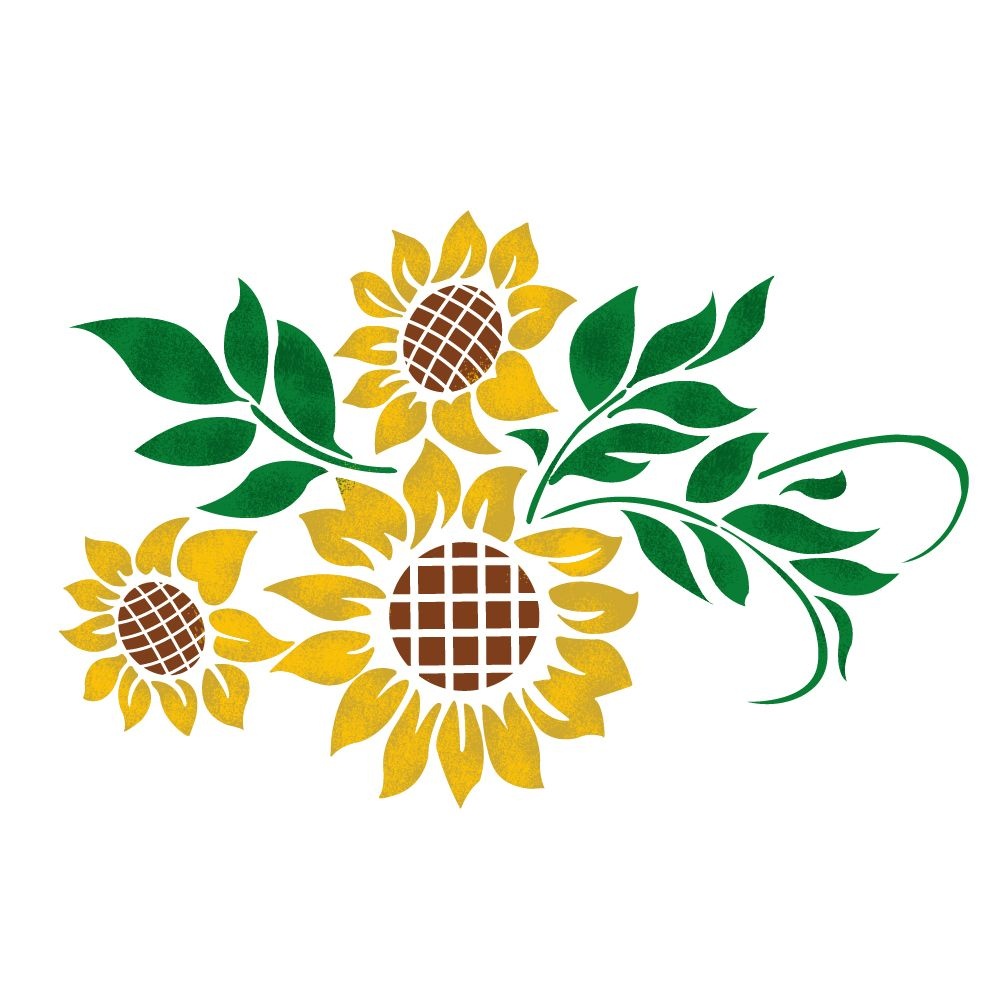 대문닷컴 대문닷컴 스텐실 도안(ST-3235)(ST-6075)해바라기 마음