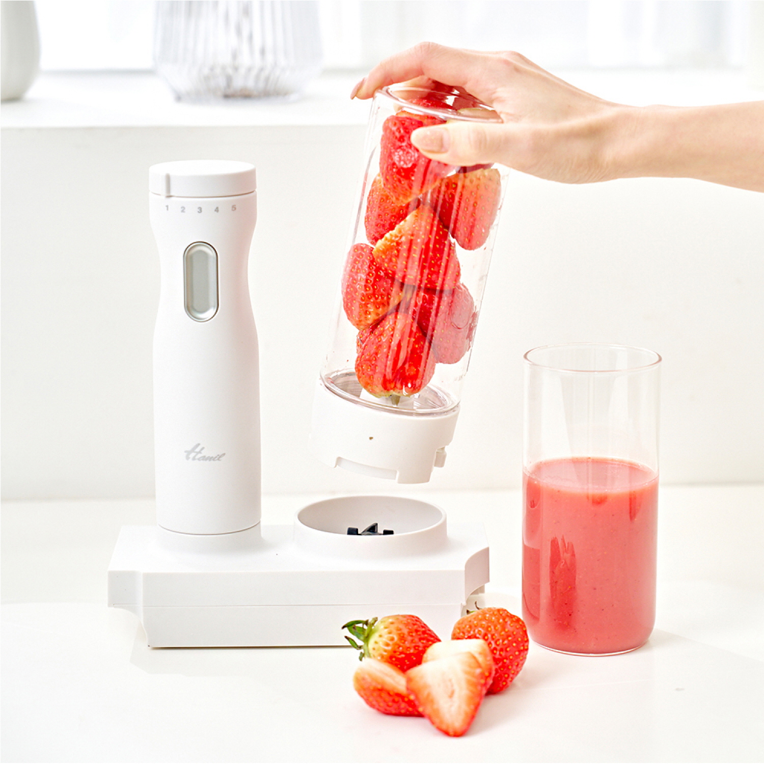 한일전기 한일 핸드블렌더 믹서기 이유식 다지기 쵸퍼 분쇄기 텀블러