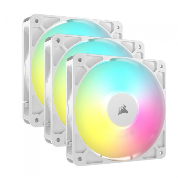 커세어 CORSAIR RS120 ARGB (3팩, 화이트) (정품) 시스템 쿨러 120mm A/S 5년