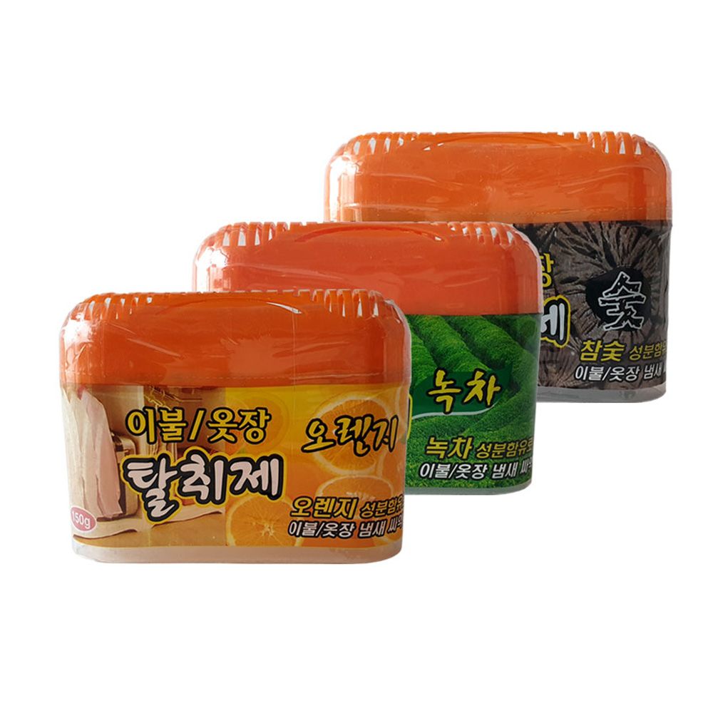 장롱 냄새제거제 150g 이불장 드레스룸 행거 리빙박스 겨울옷 보관 관리 탈취