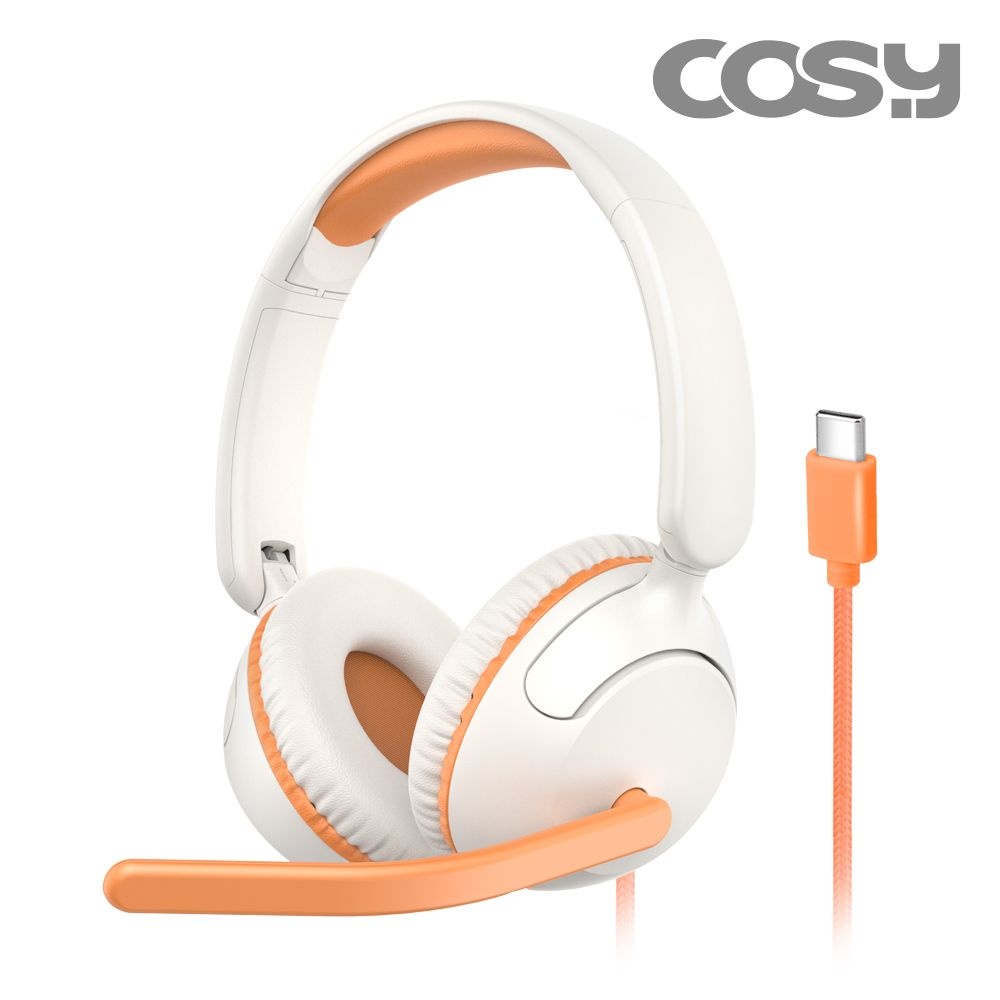 코시 C타입 유선헤드셋 어린이 청력보호 초등학생 마이크 헤드셋 인강용 소음차단