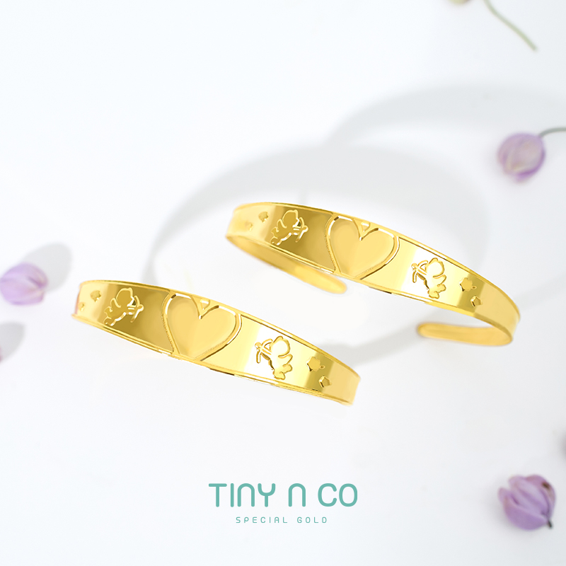 타이니앤코 순금 24K 코코 3.75g 1돈 한돈 하트 돌팔찌