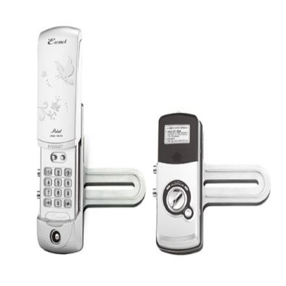 심플스토어협력사 현관문도어락 유리문 도어락 강화 도어 에버넷 번호키 사무실 상가 강화문 디지털 업소 매장