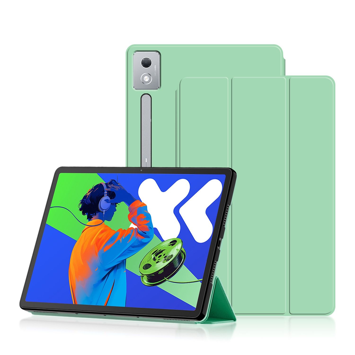 레노버 샤오신 패드 프로 2025 12.7인치 Pad Pro 12.7 2세대 케이스 보호 커버 거치가능 그린