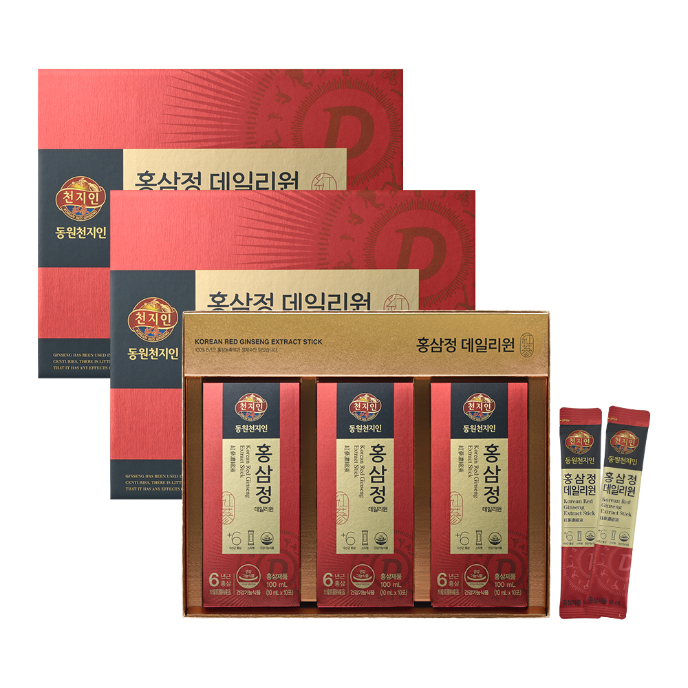 천지인 [동원천지인] 홍삼정 데일리원 (10ml 30포 30일분) X 2EA_50028x2