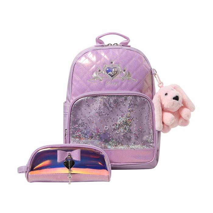 헤지스 키즈 헤지스키즈 소피아 티아라 책가방(파우치 세트) 라벤더 (HUS60UP52M_LV)