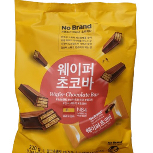 [오늘출발] 노브랜드 웨이퍼 초코바 220g x 3개