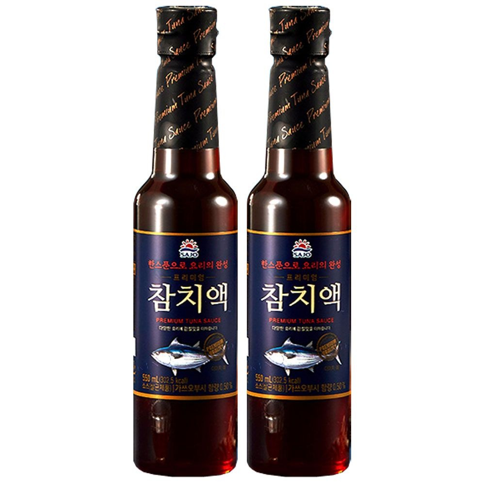 사조 프리미엄 참치액 550ml 2개